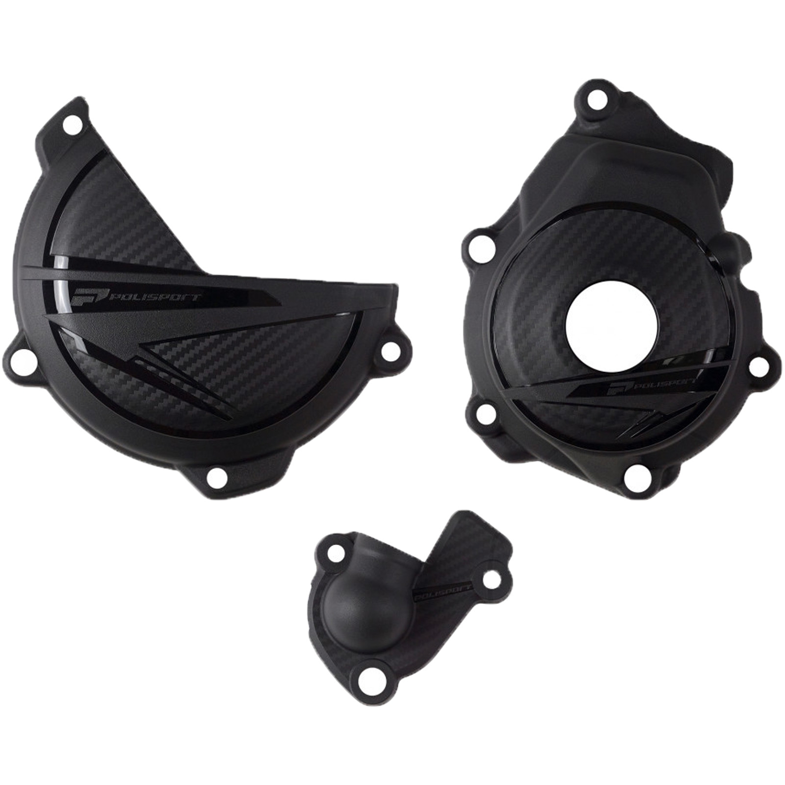 Polisport 91370 Motorschutz schwarz für KTM SX-F 250 ie 4T SX-F 350 ie 4T Husqvarna FC250 FC350