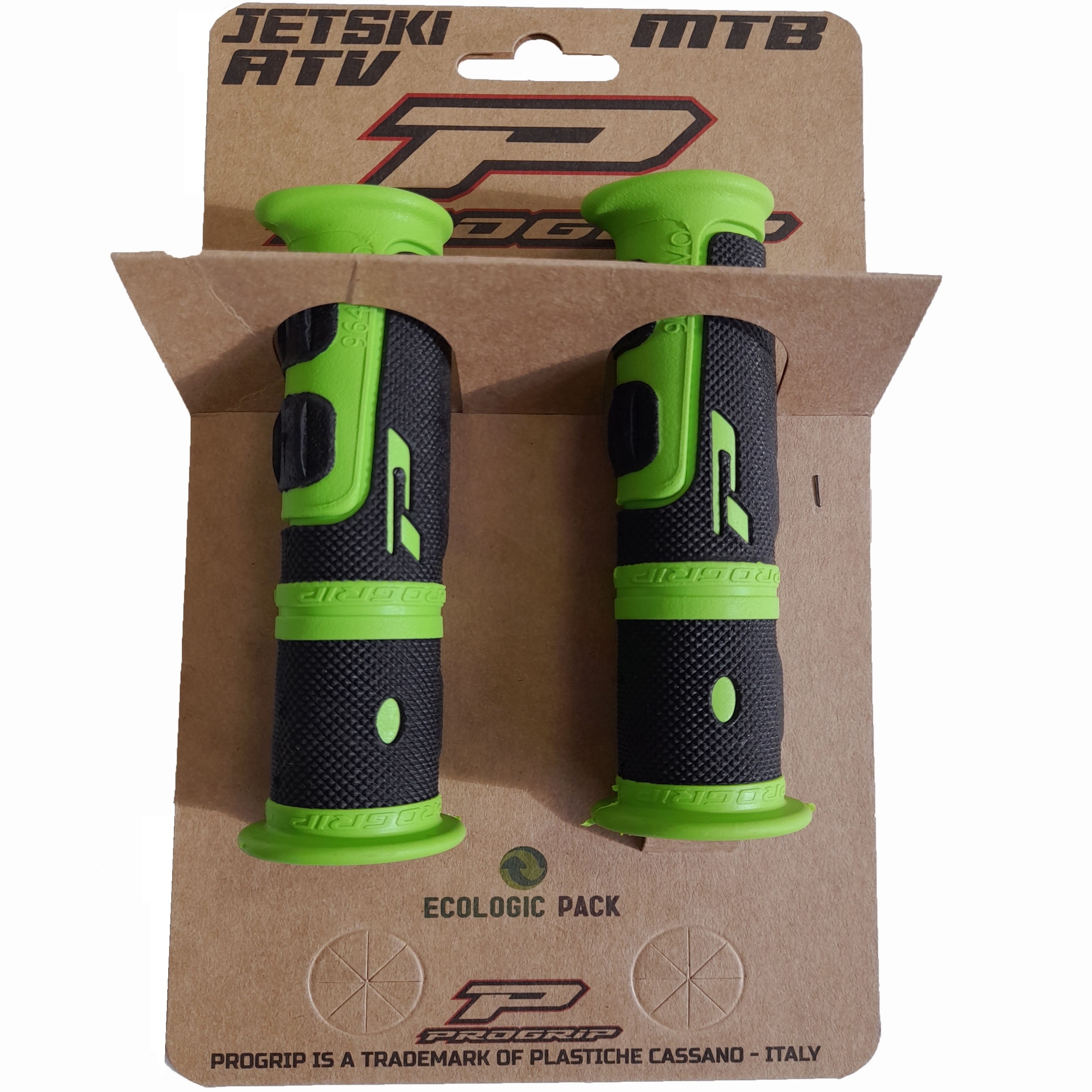 Progrip Griffgummi 964.06 PA096422VE02 Schwarz-Grün für Jetski MTB Quad ATV