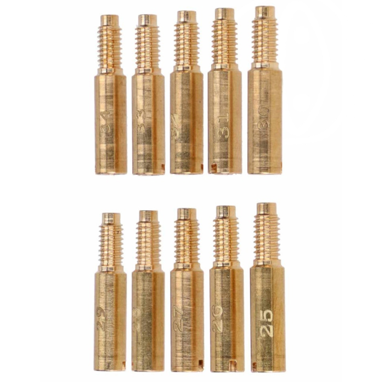Schmitt Leerlaufdüsen 25-34 für BVF Vergaser Simson S50 S51 KR51/1 KR51/2 Schwalbe S83 S70 SR83