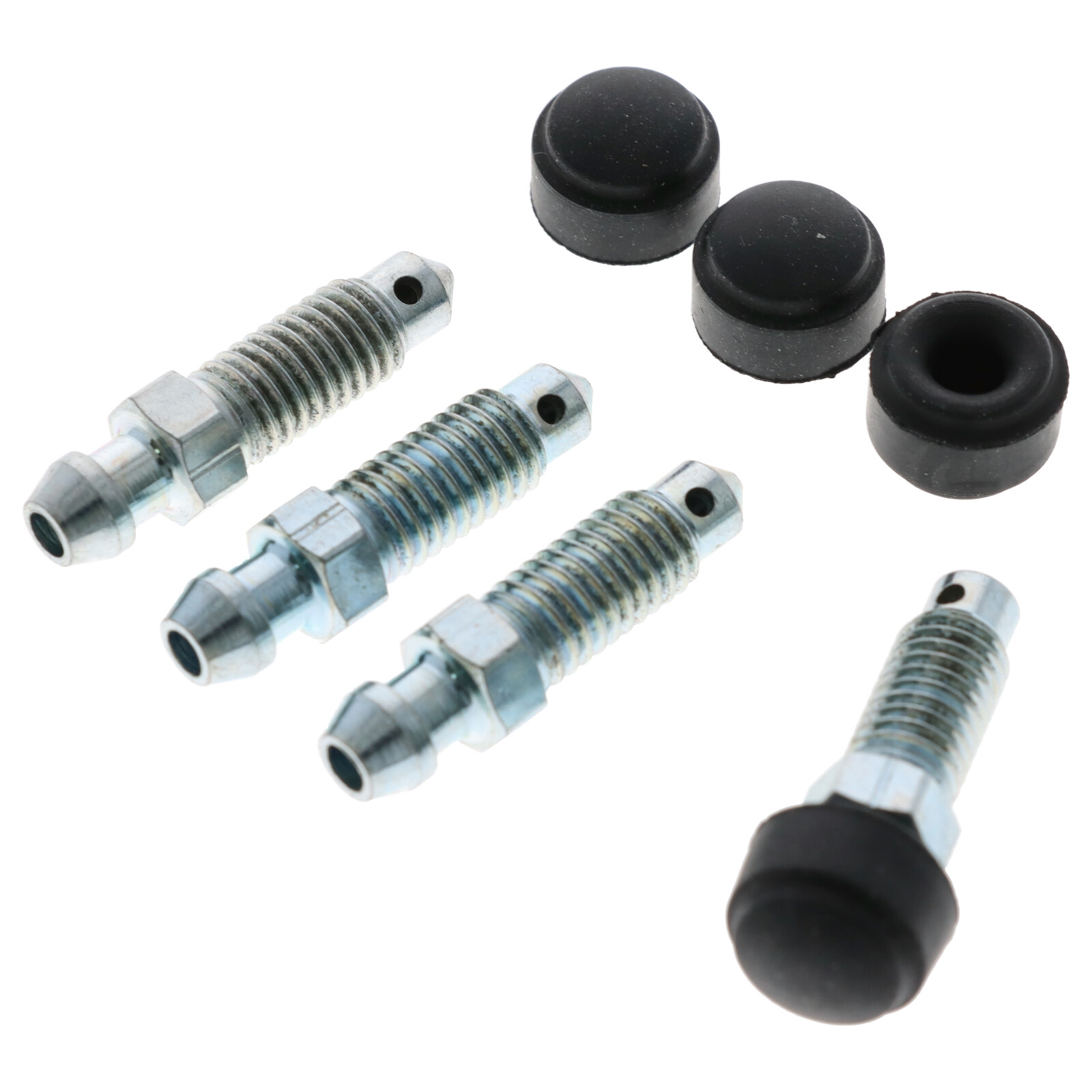 4x Quick Brake Bremssattel Entlüfterschrauben Entlüftungsventile M8x1.25x35.5 mit Kappen
