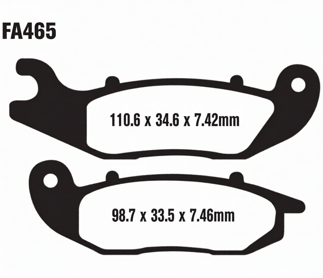 EBC Bremsbeläge FA465TT für Derbi AJP Senda Mulhacen PR3 4 5 125 240 250