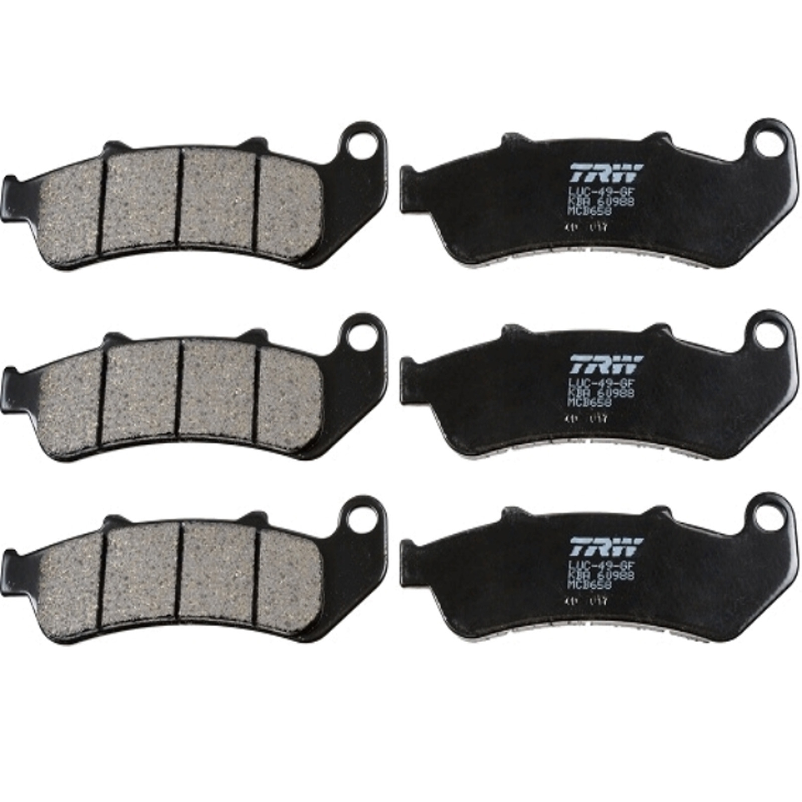 TRW Bremsbelagsatz komplett für Honda CBR1000 F Dual CBS SC24 SC24B 1993-2000 vorne+hinten