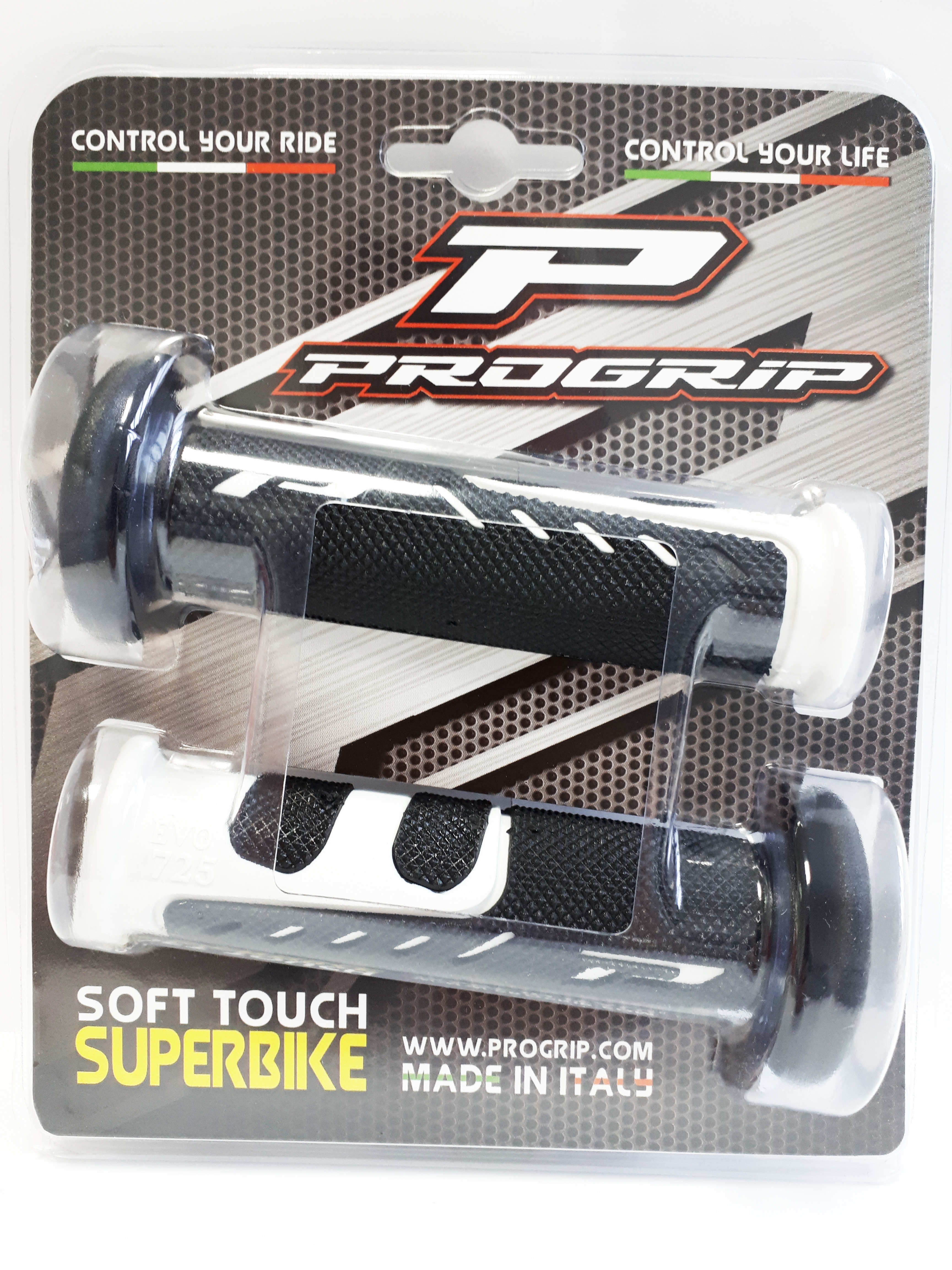 Progrip Griffgummis EVO 725 PA072500BI02 Schwarz/Weiss