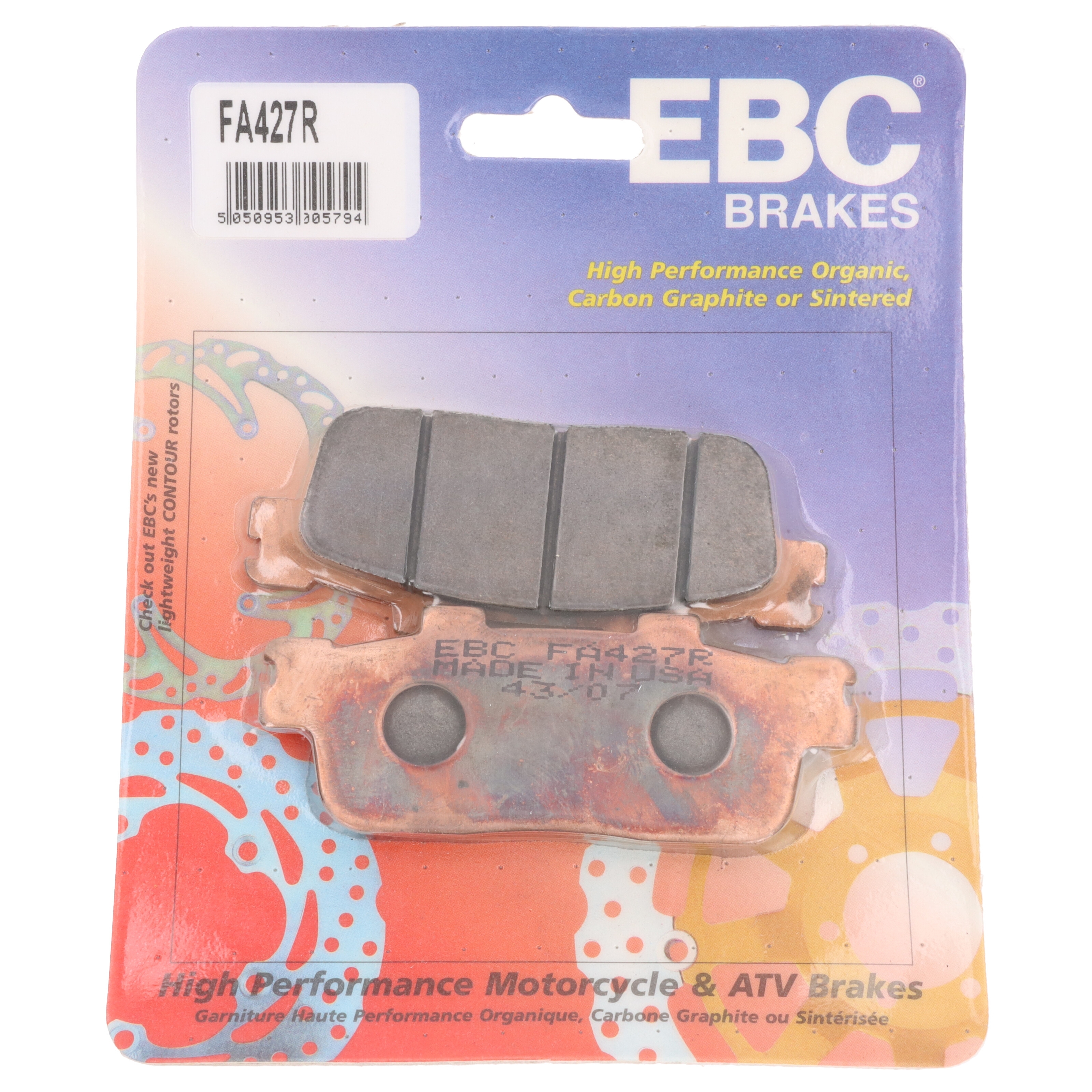EBC FA427R Sintermetall Bremsbeläge hinten für Daelim E-Ton Sym Quads