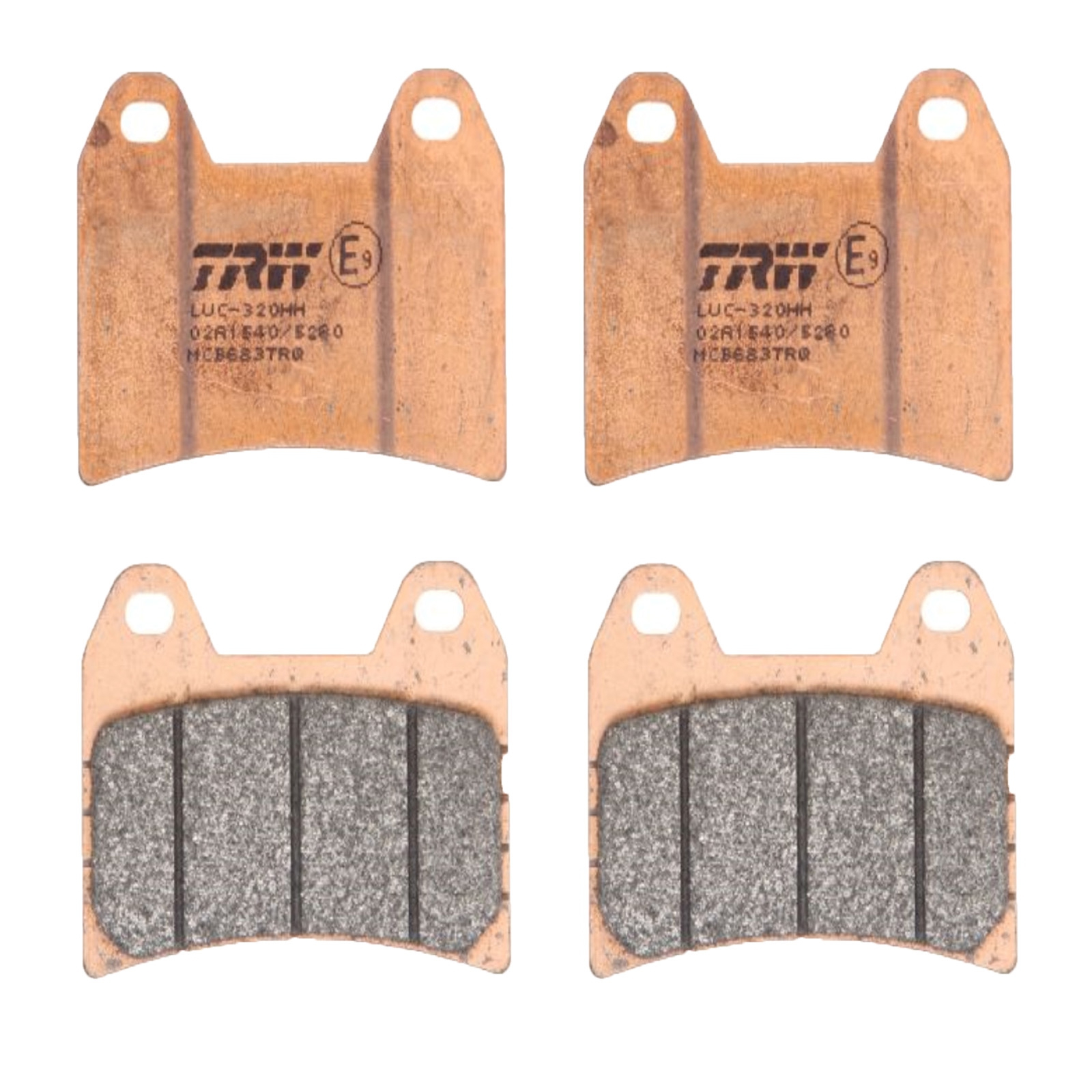 TRW MCB683TRQ Bremsbelagsatz für Aprilia Dorsoduro 750 1200 RST1000 Ducati 848 996 Monster KTM