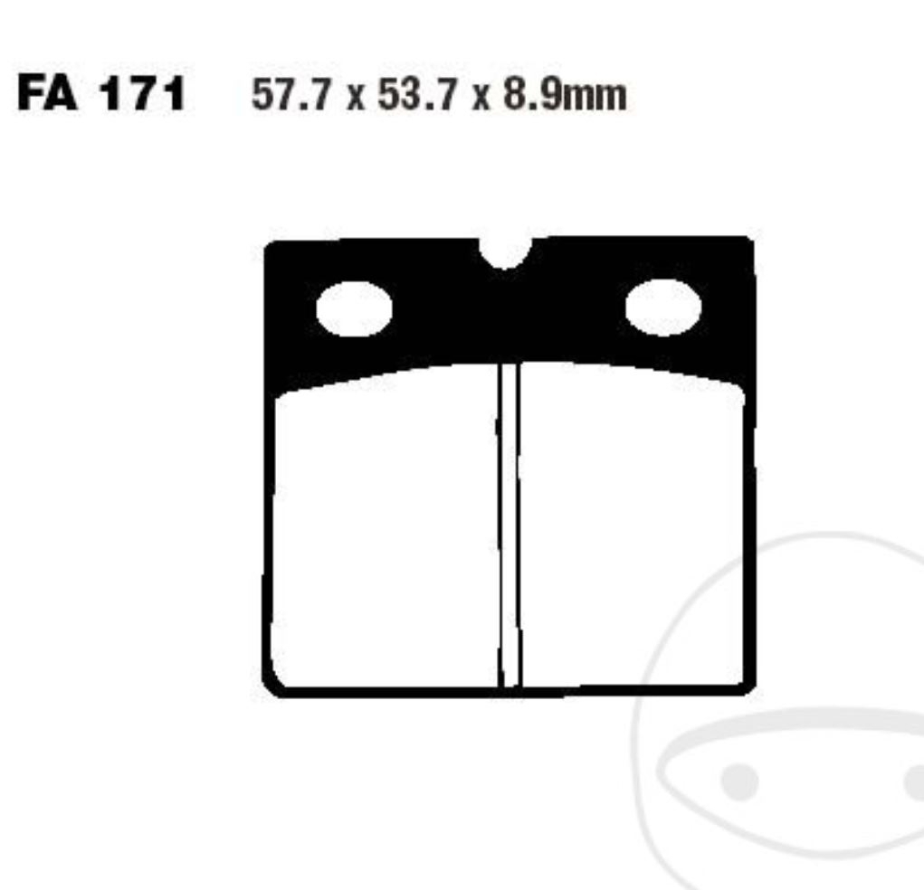 2x Bremsbelagsatz Bremsbeläge vorne für BMW R 80 R 100 RS RT 75/K569 100/K589