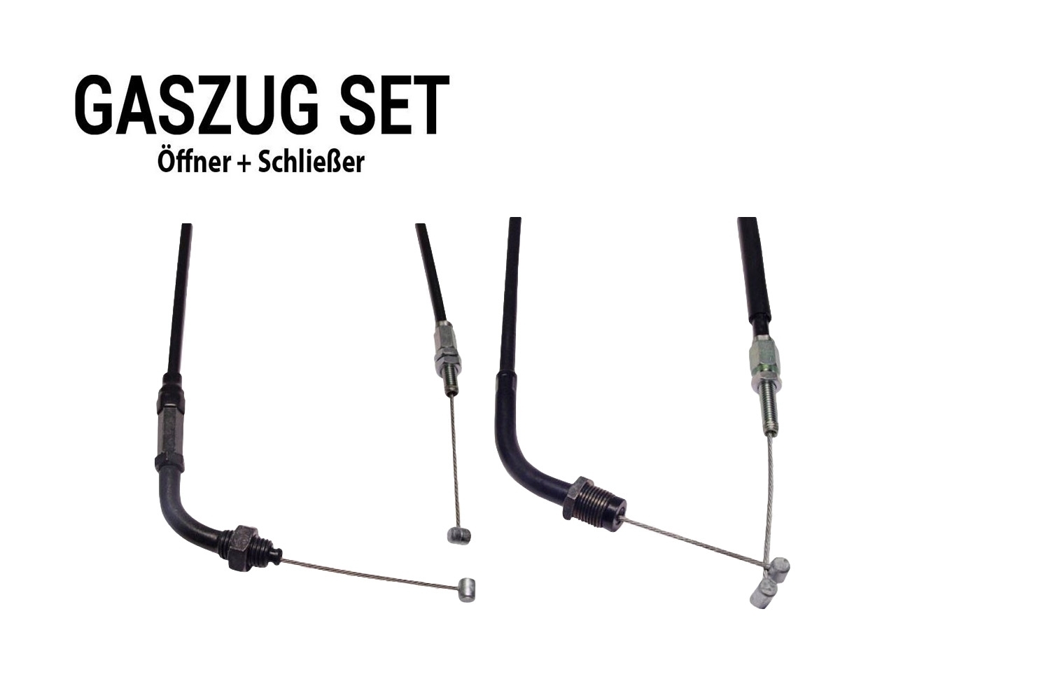 Gaszug Satz für Honda CBR 600 RR 2003 - 2006 Gasseile Öffner A + Schließer B