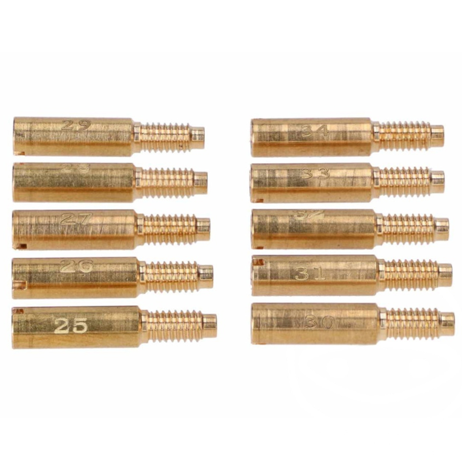 Schmitt Leerlaufdüsen 25-34 für BVF Vergaser Simson S50 S51 KR51/1 KR51/2 Schwalbe S83 S70 SR83