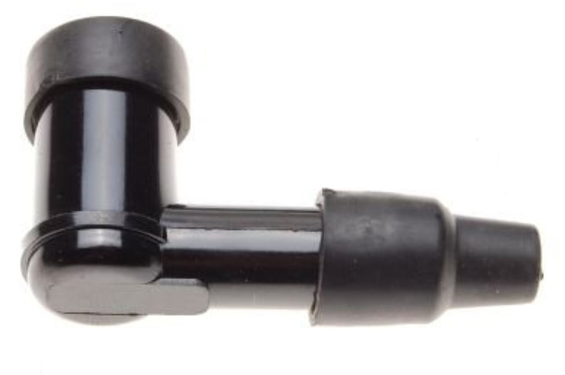 Zündkerzenstecker 90° abgewinkelt 34 x 48 mm für M4 Anschluss 10 - 12mm Kerzen