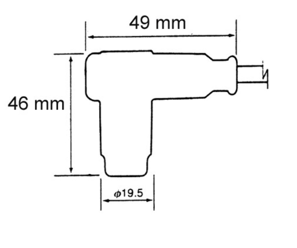 NGK Zündkabel mit Stecker CR4 RAC 8054