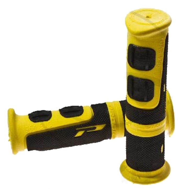 Progrip ATV Griff mit zwei Materialkomponenten gelb / schwarz 964.05