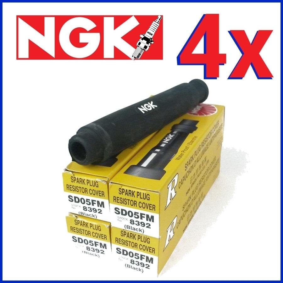 4x NGK Zündkerzenstecker 8392 SD05FM für Kerzengewinde 10 + 12 mm