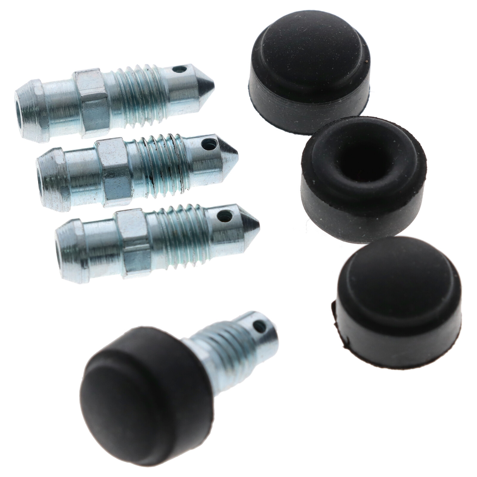 4x Quick Brake QB0053-4 Bremssattel Entlüfterschraube Entlüftungsventil M7x1x21.7 mit Kappen