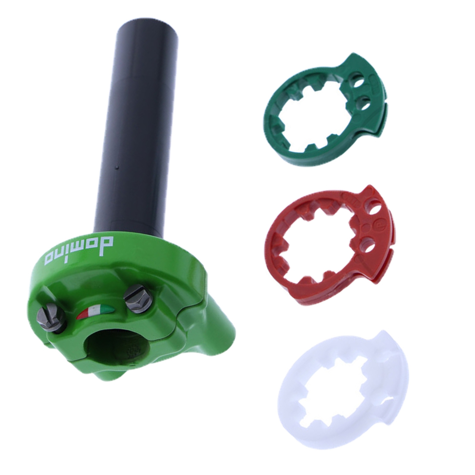 Domino 5235.03-00 Racing Gasgriff MX2 grün Gasdrehgriff ohne Griffgummi Universaldrehgriff