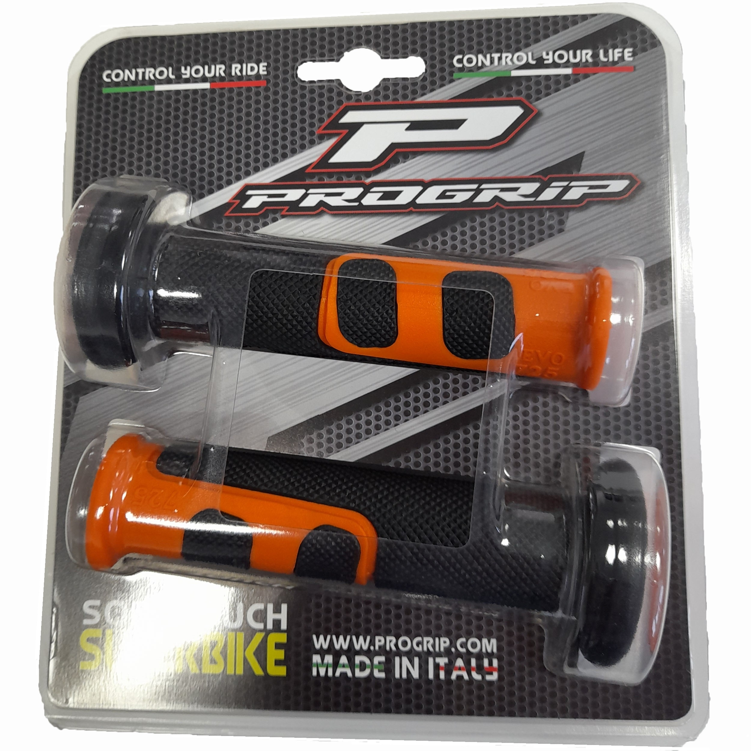 Progrip Road Griffgummi Paar PA072500AR02 725.07 Schwarz-Orange