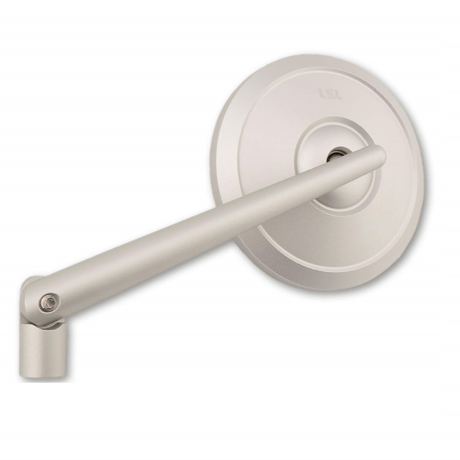 Spiegel passt für viele Fahrzeuge aus Aluminium in silber mit M10 Gewinde Beidseitig montierbar