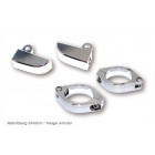 HIGHSIDER CNC Alu Blinkerhalter Set M8 49+50+52+54 mm verchromt