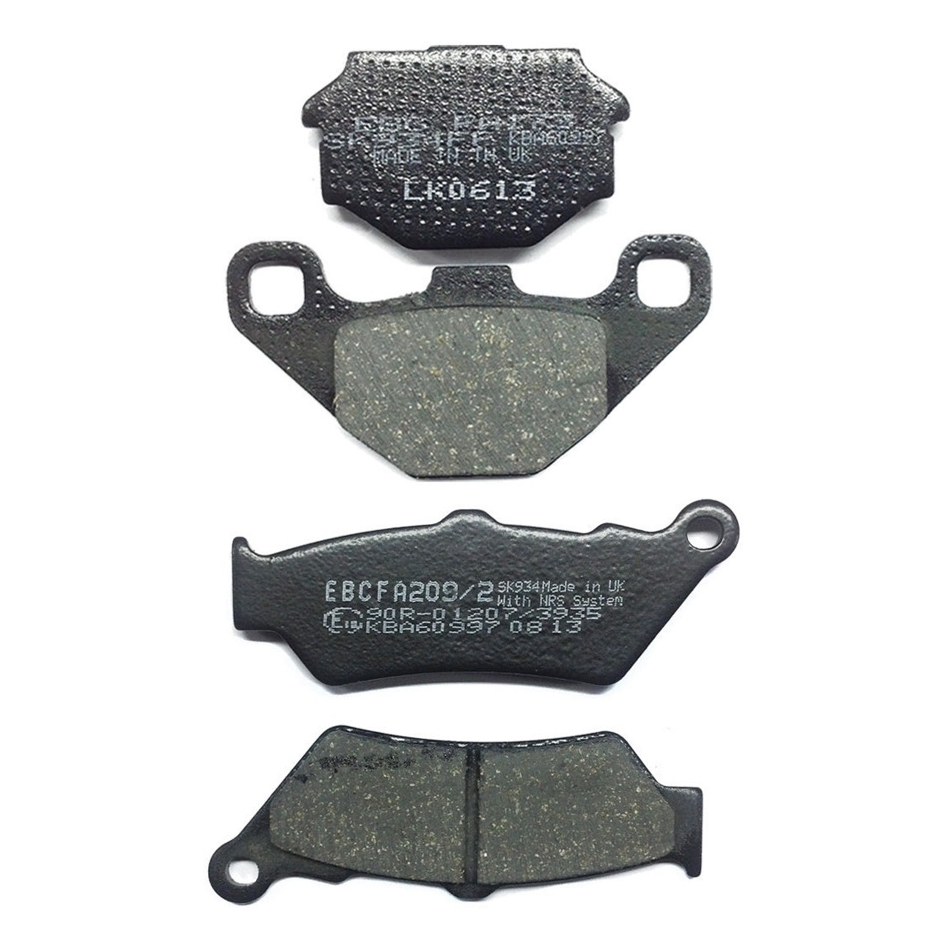 EBC Bremsbeläge SET Vorne + Hinten für Aprilia Moto 6.5 95-01 FA173 + FA209-2