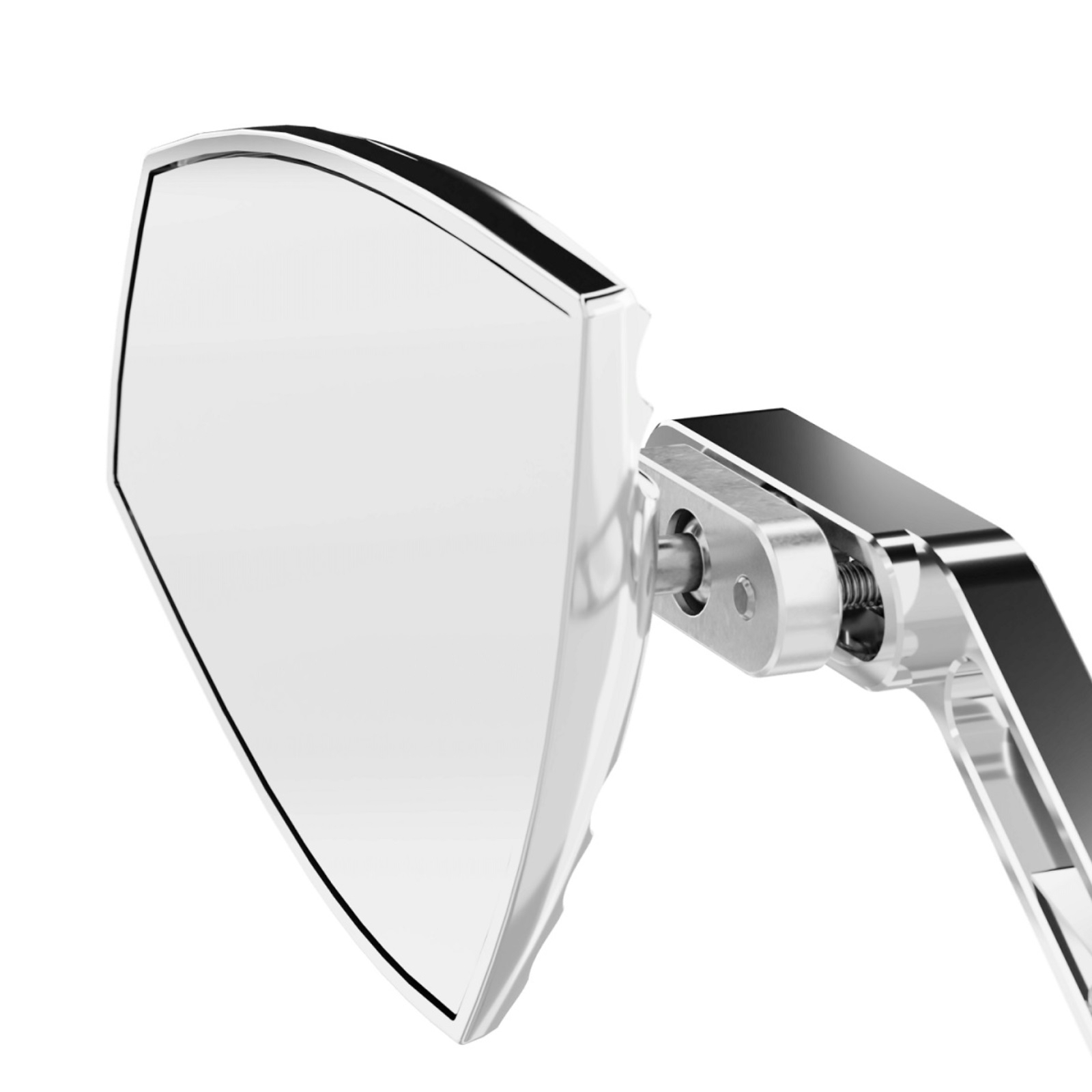 Spiegelpaar passt für viele Fahrzeuge aus Aluminium in chrom mit M10 Linksgewinde Beidseitig montierbar