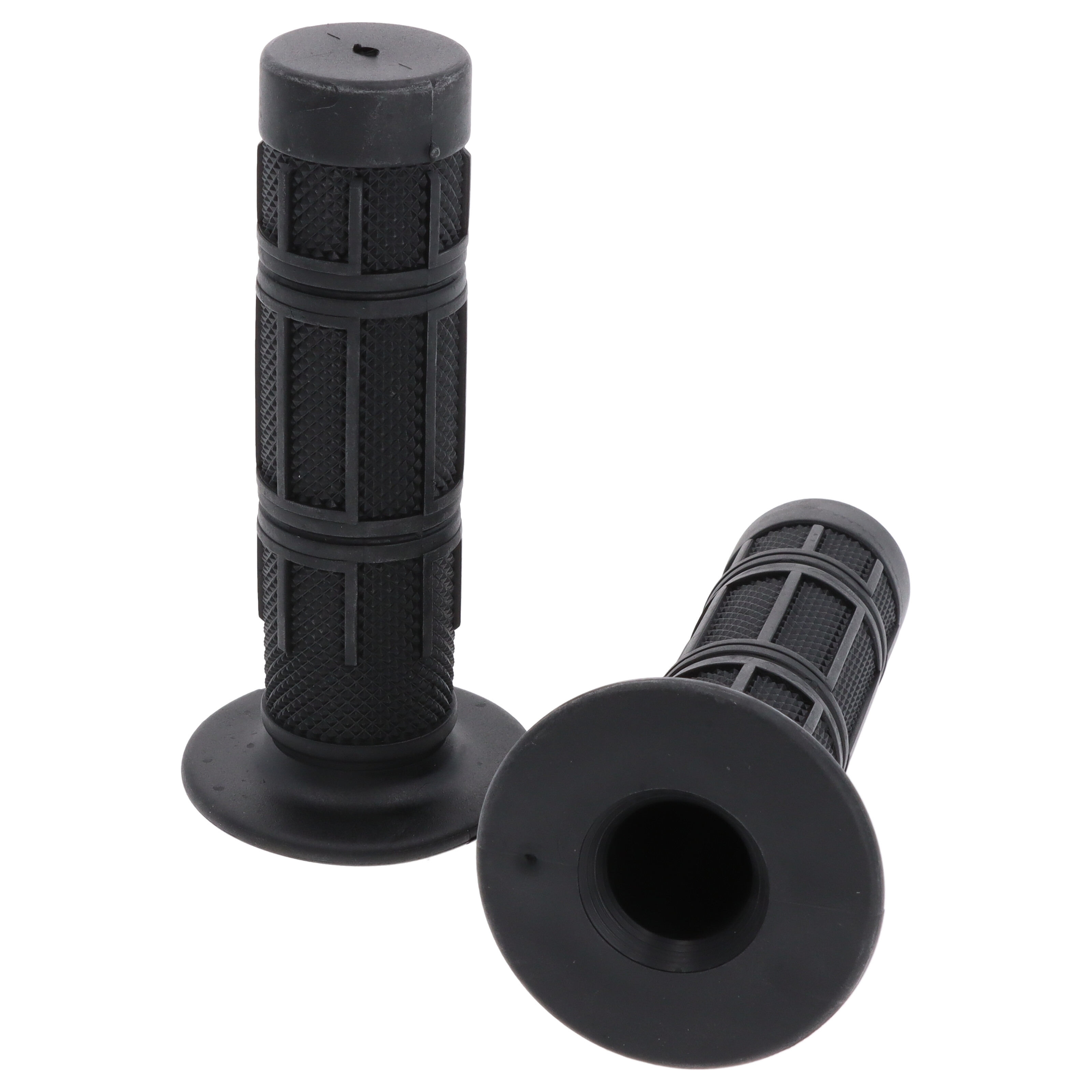 Motorrad Griffgummi-Paar 22/25mm schwarz 7/8 Zoll Lenker 124 mm Motorrad Roller Griffe