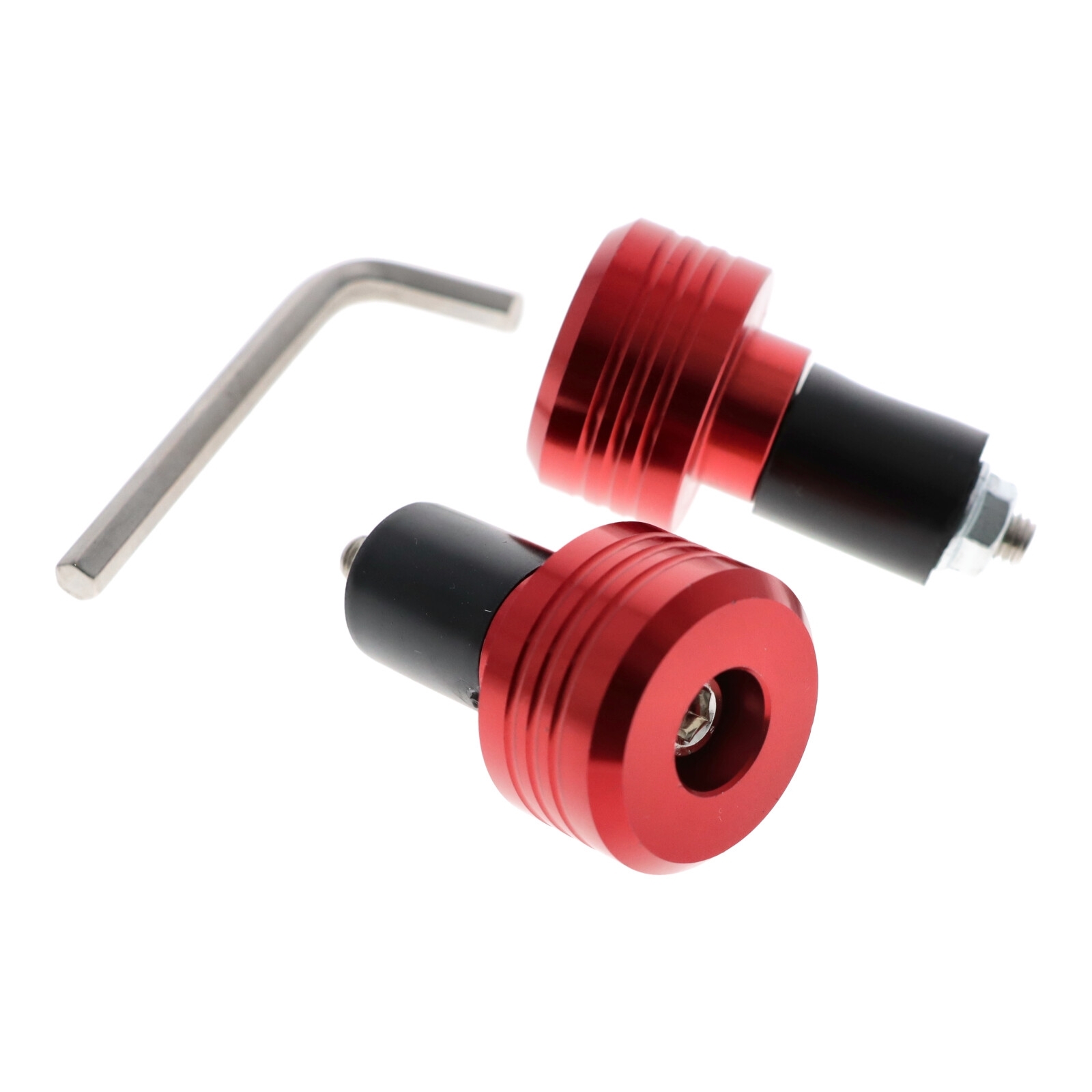 Motorrad Lenkerenden / Lenkergewichte rund 103g AD 31mm L 18mm ID 18 mm Rot