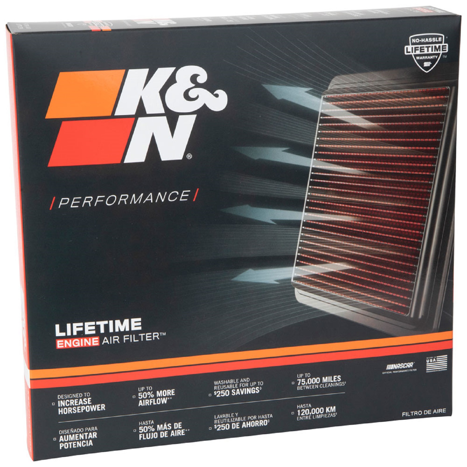 K&N Tauschluftfilter für Volvo V40 2.0 1.5 2.0 Diesel 2015-2020