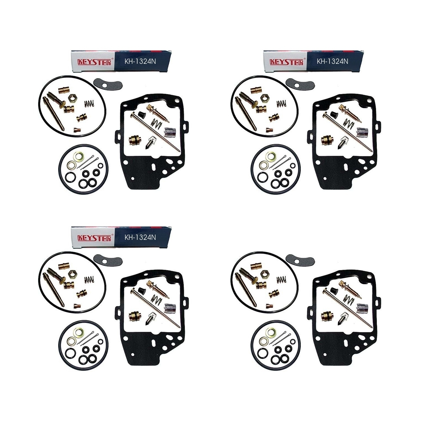 4x Keyster KH-1324N Vergaser Reparatursatz für Honda GL 1000 K Goldwing 1978