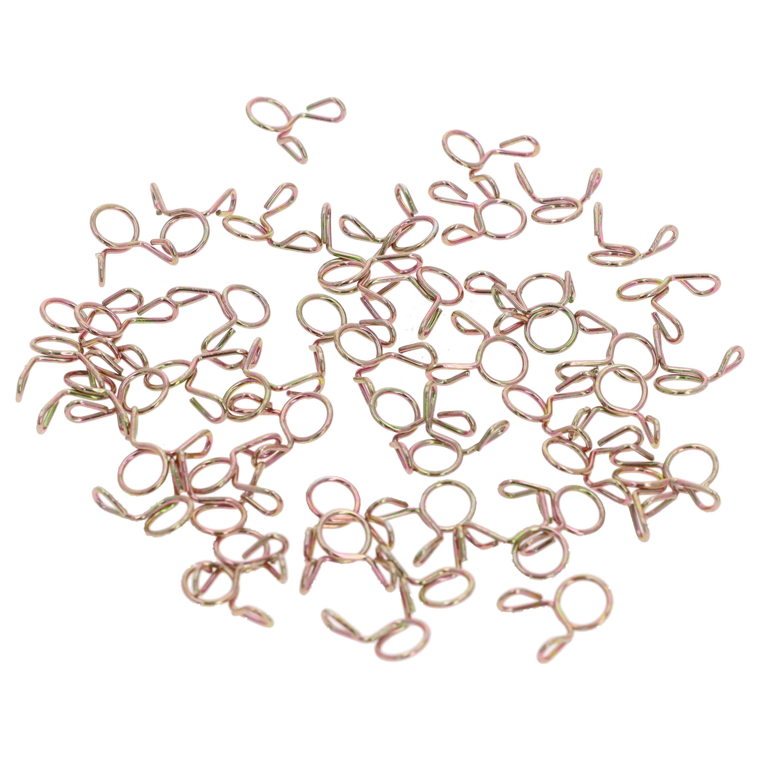 50x Universelle Klemmen Schlauchklemmen für Benzinschlauch / Kraftstoffschlauch 5x1mm