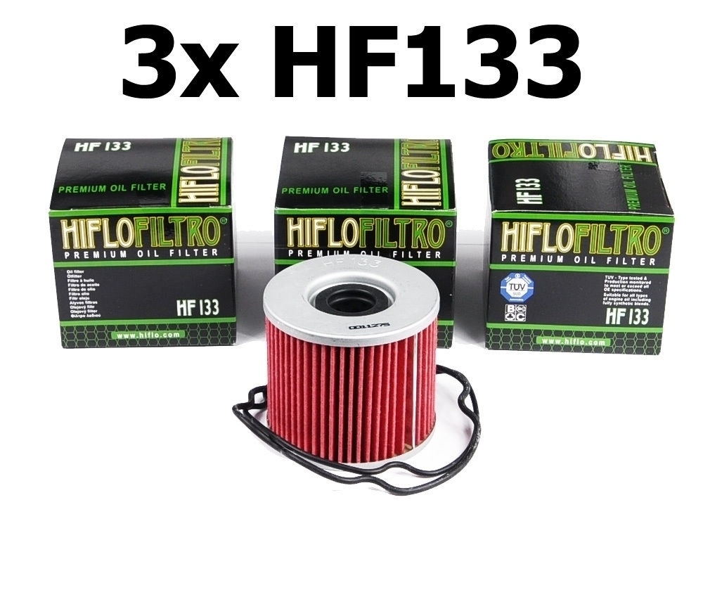 3x Hiflo HF133 Ölfilter für Suzuki GSX400 750 1100 GSF400 GR GS400 450 500 550 1000
