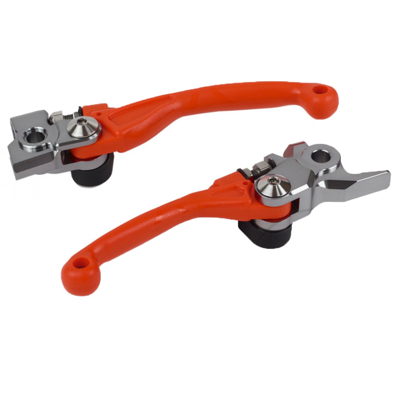 POLISPORT Klappbare Brems- & Kupplungshebel – CNC-Aluminium – F�r HUSQVARNA & KTM – In Wei�