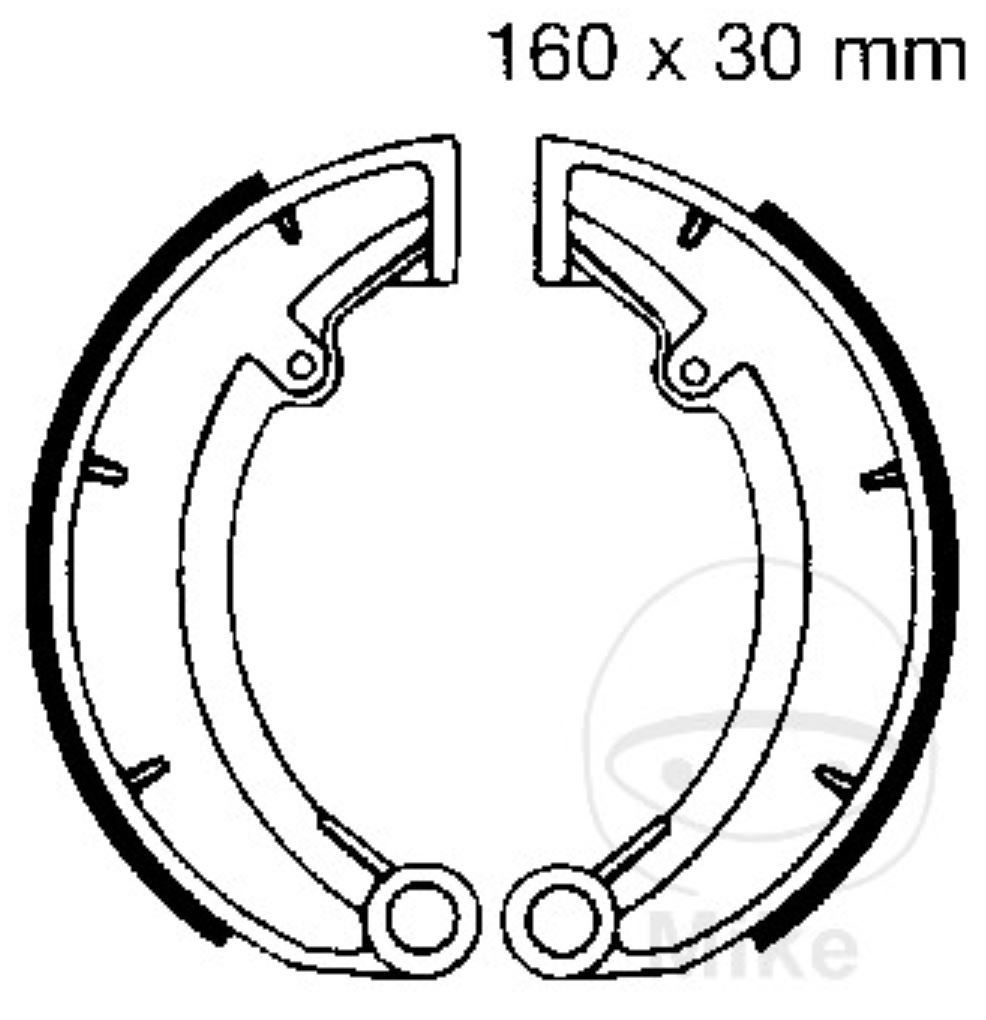 EBC Bremsbacken für MZ/MUZ TS ETZ Saxon Fun Tour 125 150 250 251 301