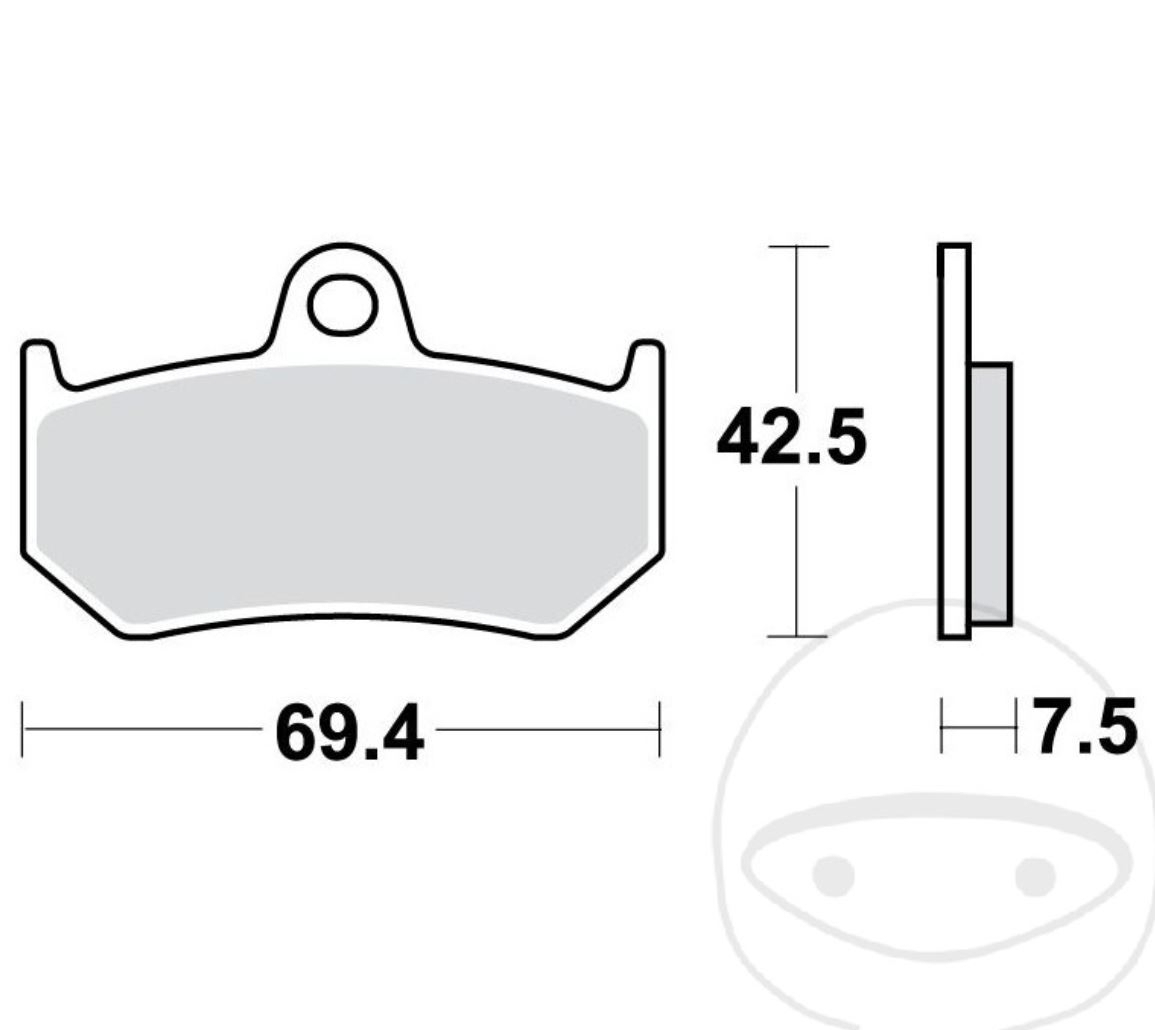 TRW MCB797SH Bremsbeläge hinten für MV Agusta F4 750 1000 1078 Brutale 1090 910 989 990