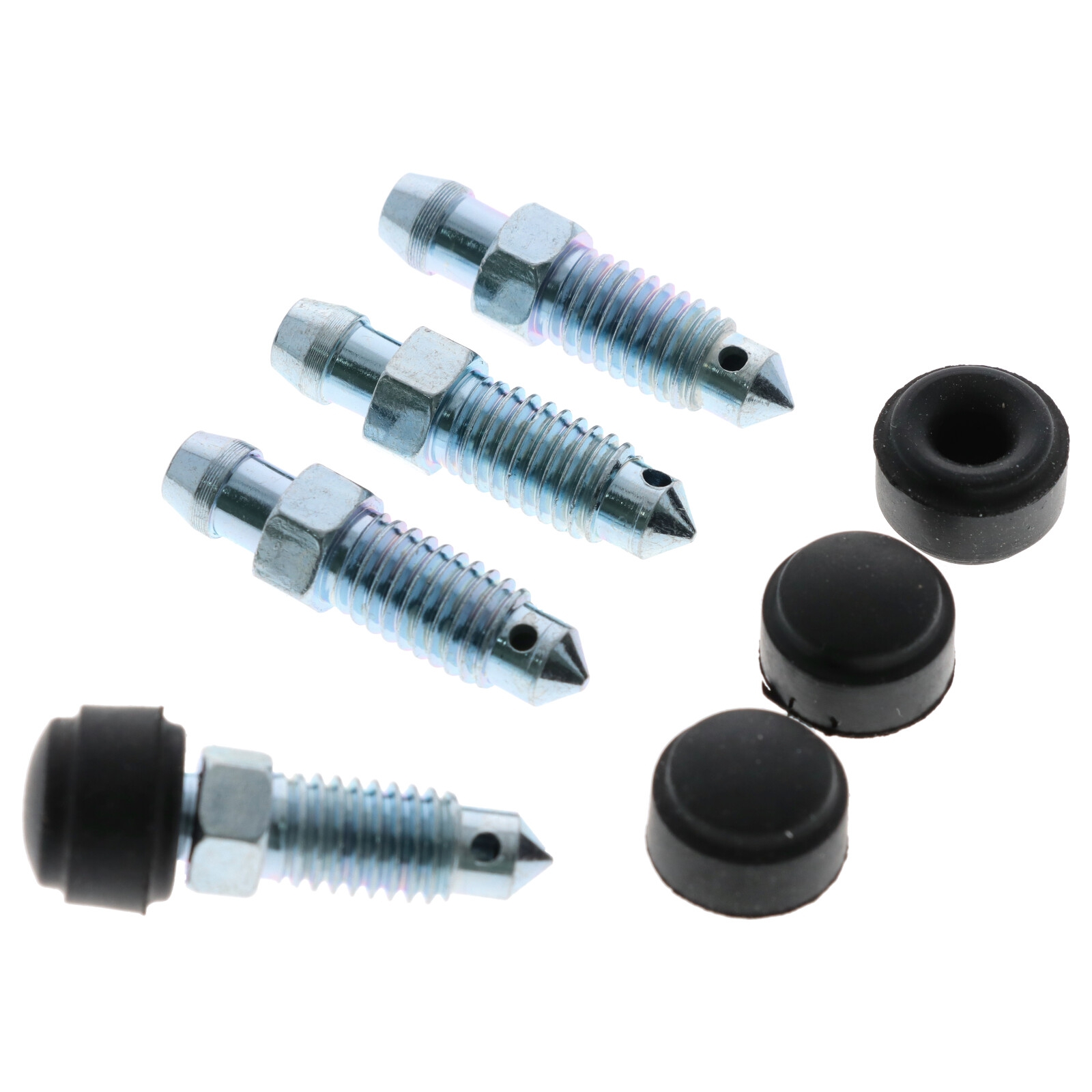 4x Quick Brake QB0015-4 Bremssattel Entlüfterschraube Entlüftungsventil M8x1.25x33 mit Kappen