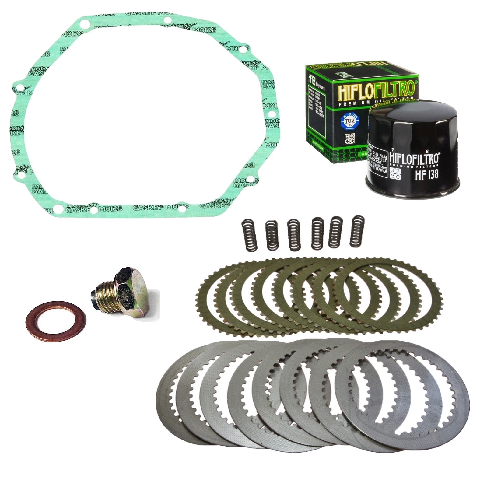 Kupplung für Suzuki GSXR 750 1990-91 GSX600 1992-97 EBC Reparatursatz +Dichtung Ablassschraube Ölfilter