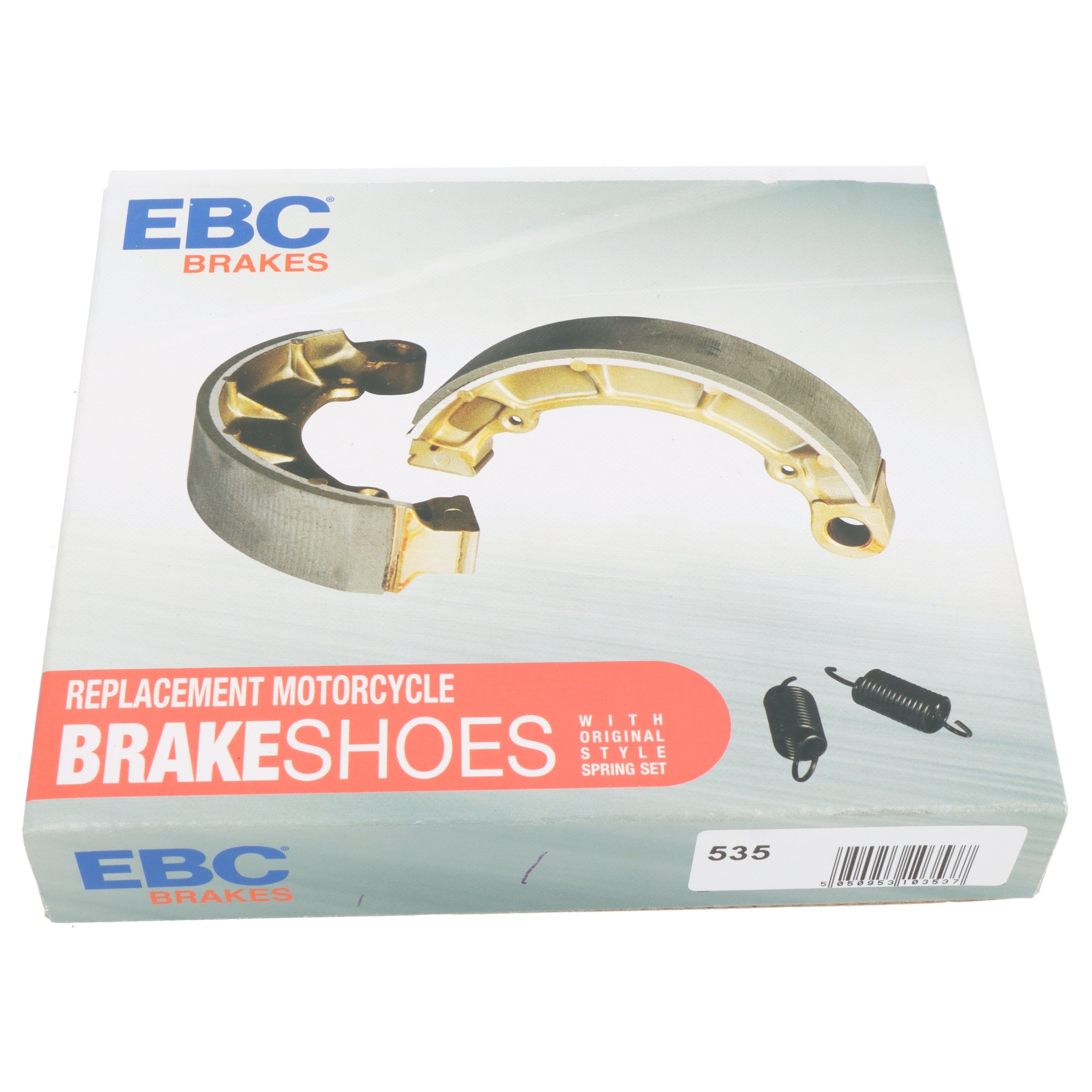 EBC Y535 Bremsbacken mit Feder für Yamaha YBR 125 ED 2007-16 SPD 2008-16 YBR 250 2007-13 130x28mm
