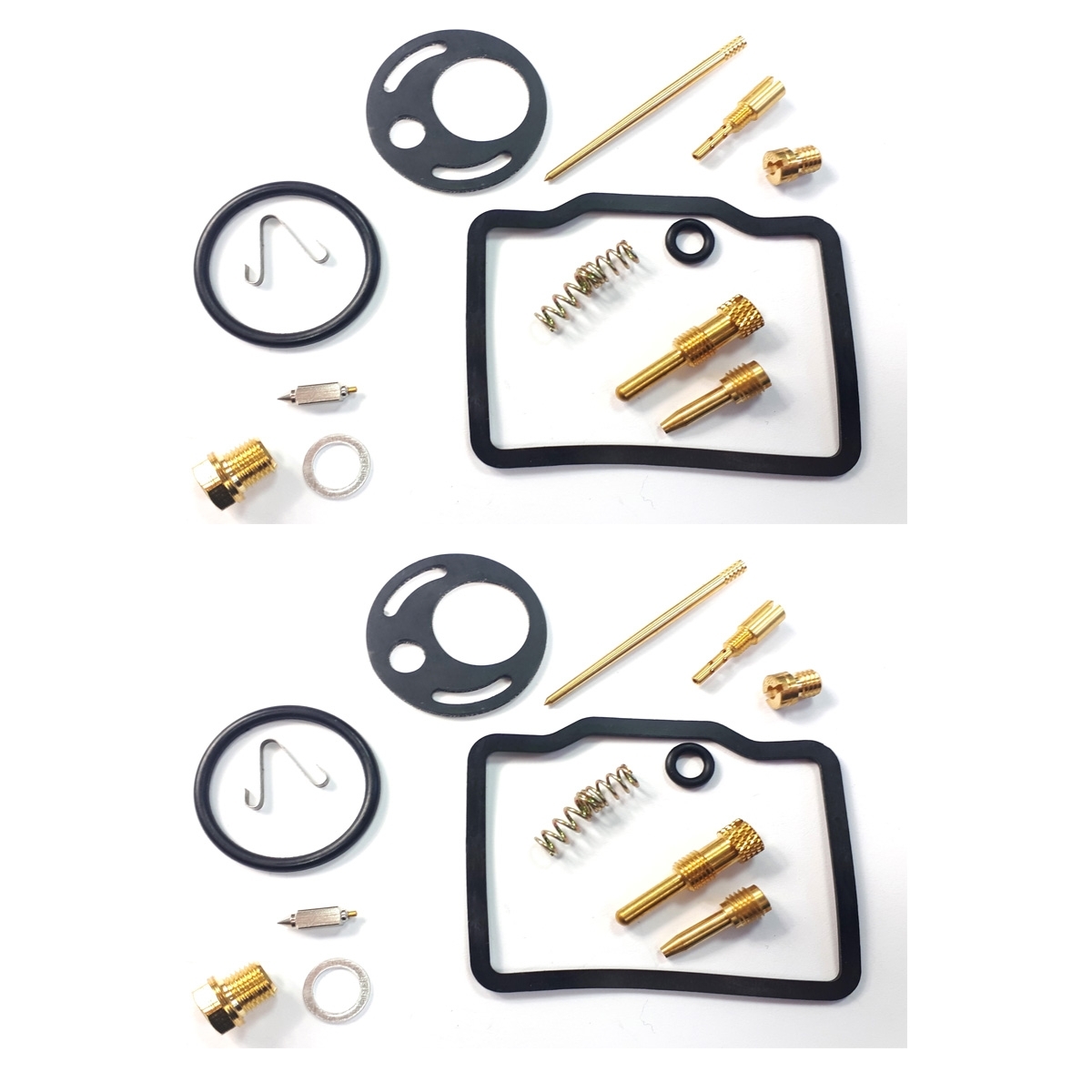 2x Vergaser Reparatursatz für Honda CB 200 B Scheibenbremsen 1974-1976