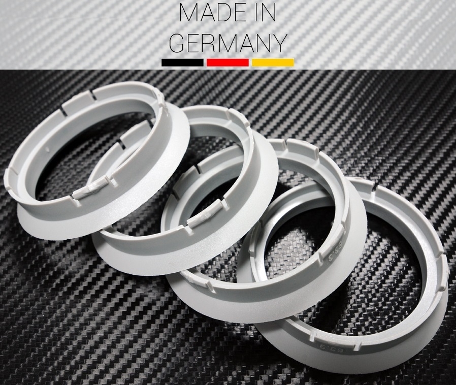 4 x Zentrierring FZ02 HELLGRAU  63,3 mm x 54,1 mm für Mazda Nissan CMS DBV