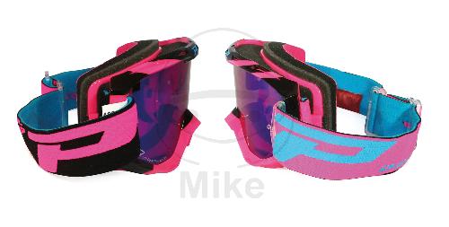 Progrip MX Brille fluoreszierend rosa