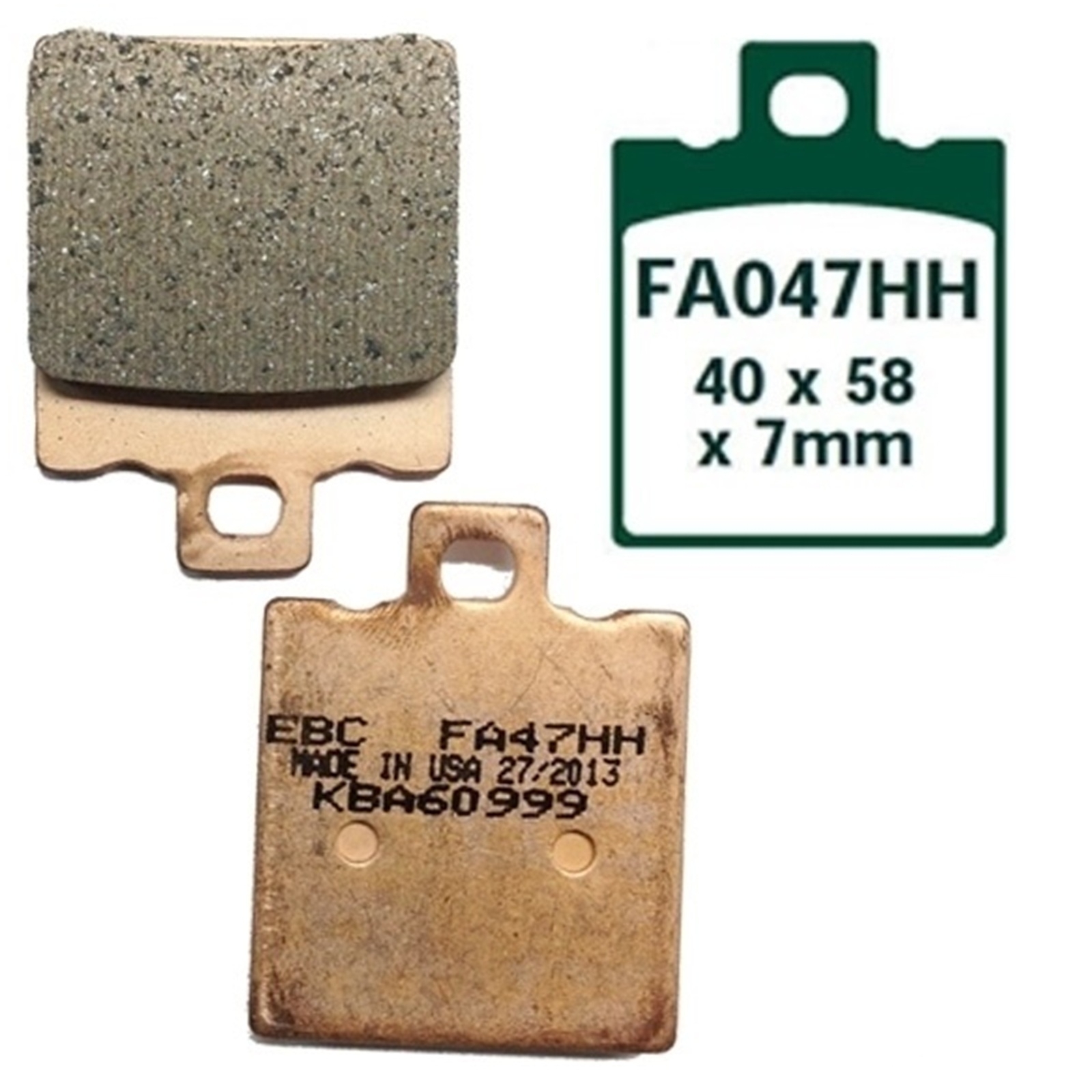 EBC Bremsbeläge FA047HH für Cagiva Mito 125 MK2 7 Gang 8P