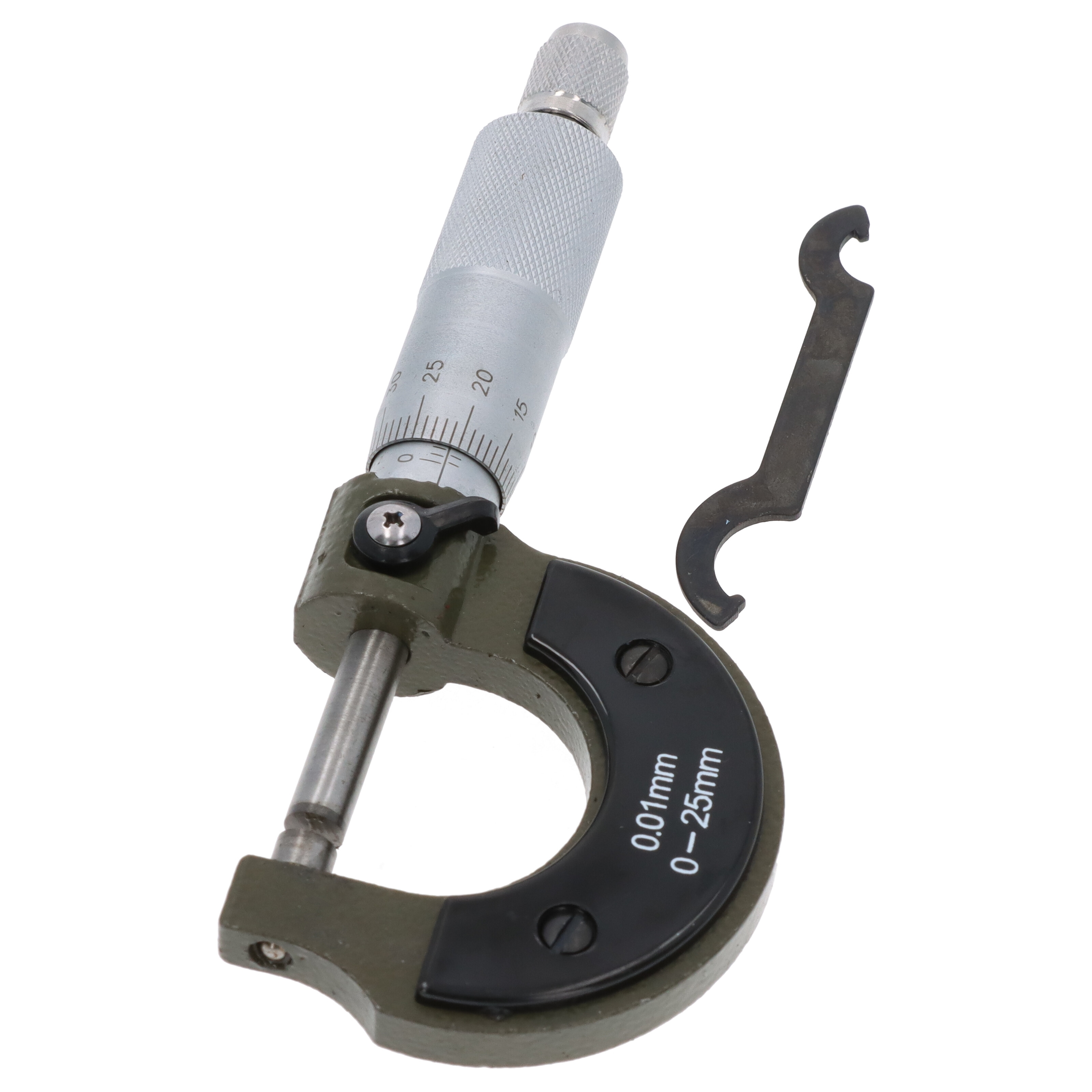 Mechanische Bügelmessschraube Micrometer analog 0-25 mm 0,01mm Messschraube