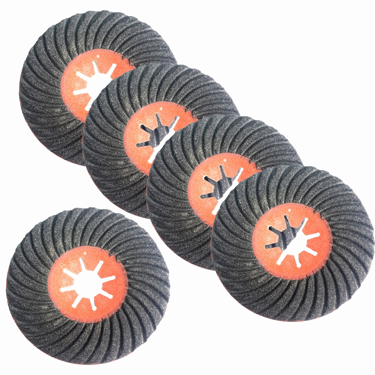 5x Fiberschleifscheibe Schleifscheibe Steingut Feinsteingut Ø 125mm Körnung P80