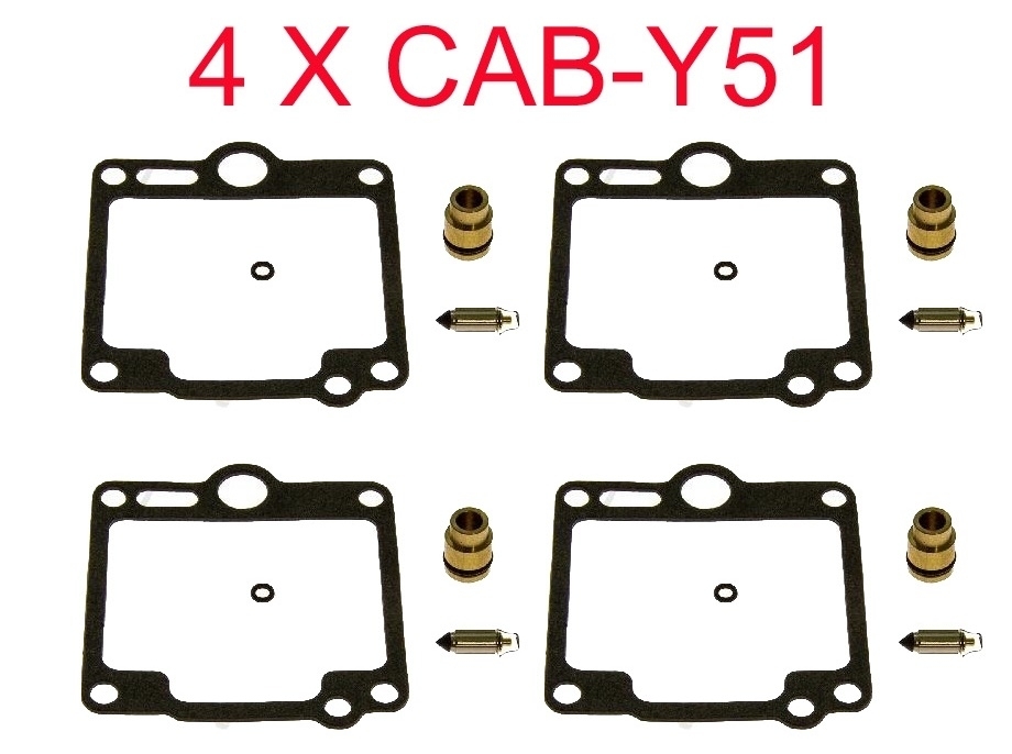 4er Pack Tourmax Vergaser Repsatz CAB-Y51 für Yamaha XJR 1200 SP XJR 1300 SP