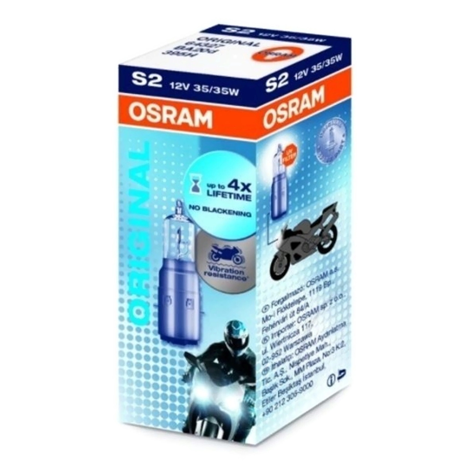 Osram Glühbirne 12V35/35W für Suzuki AY 50 AC AA4112 TS 50 XK SA11C