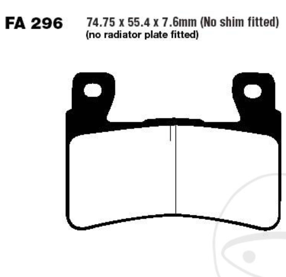 EBC Bremsbeläge EPFA296HH für Honda CBR 600 CB 1100 1300 400 Super Four