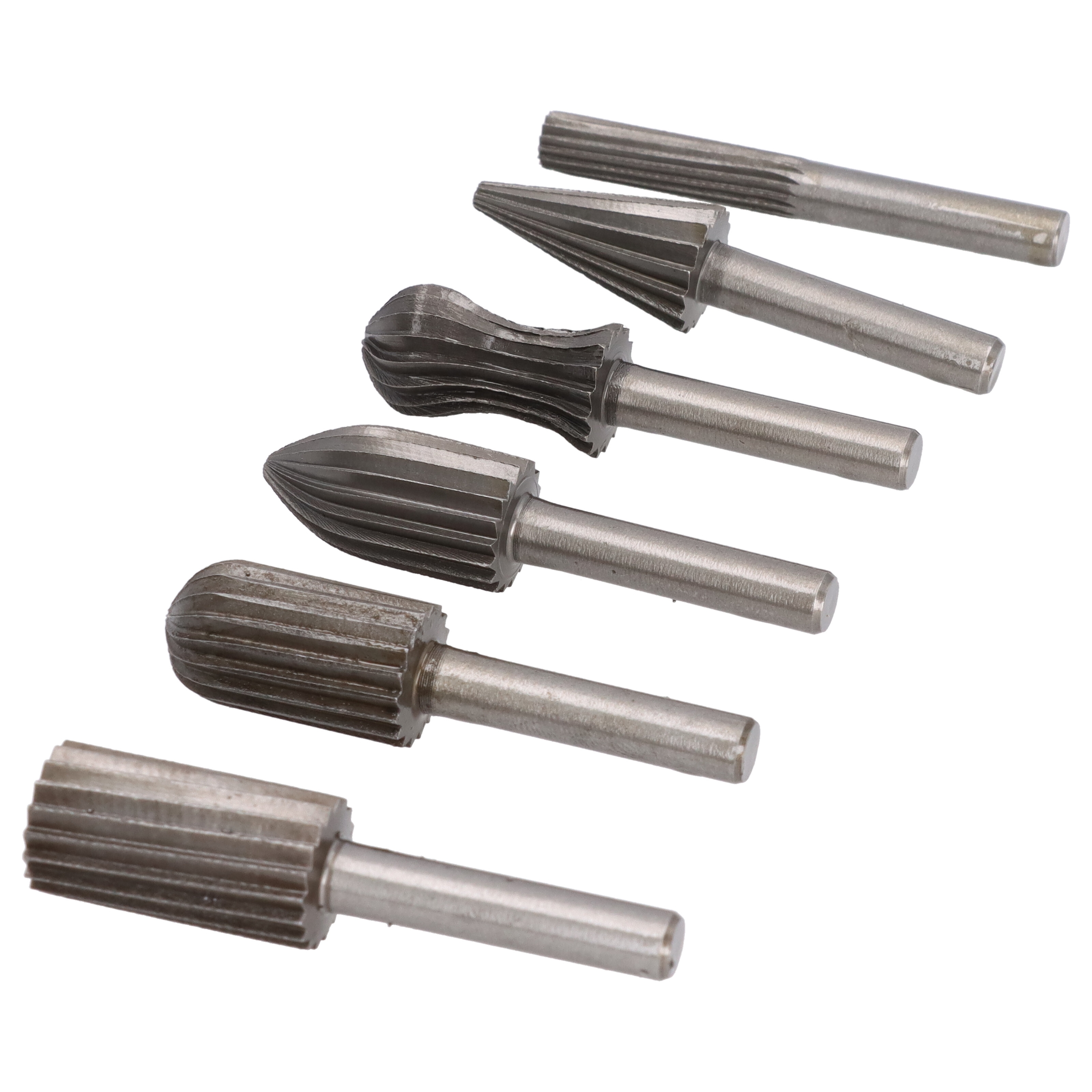 6tlg Set Frässtift Hartmetallfräser Wolframcarabid Fräser HM Schaftfräser 6mm