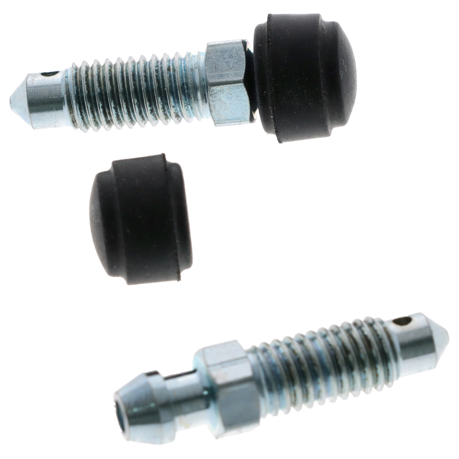 2x Quick Brake Bremssattel Entlüfterschrauben Entlüftungsventile M8x1.25x35.5 mit Kappen