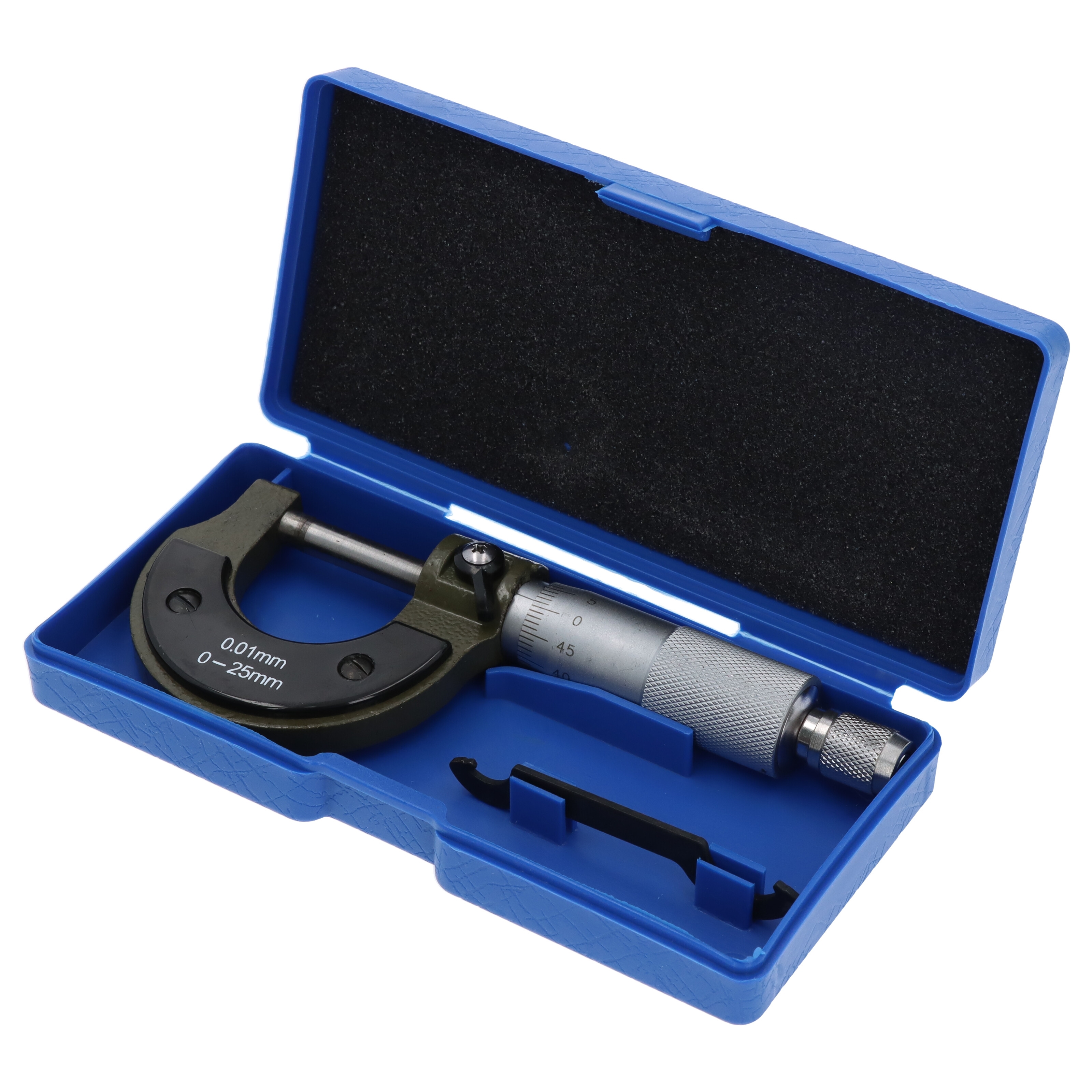 Mechanische Bügelmessschraube Micrometer analog 0-25 mm 0,01mm Messschraube