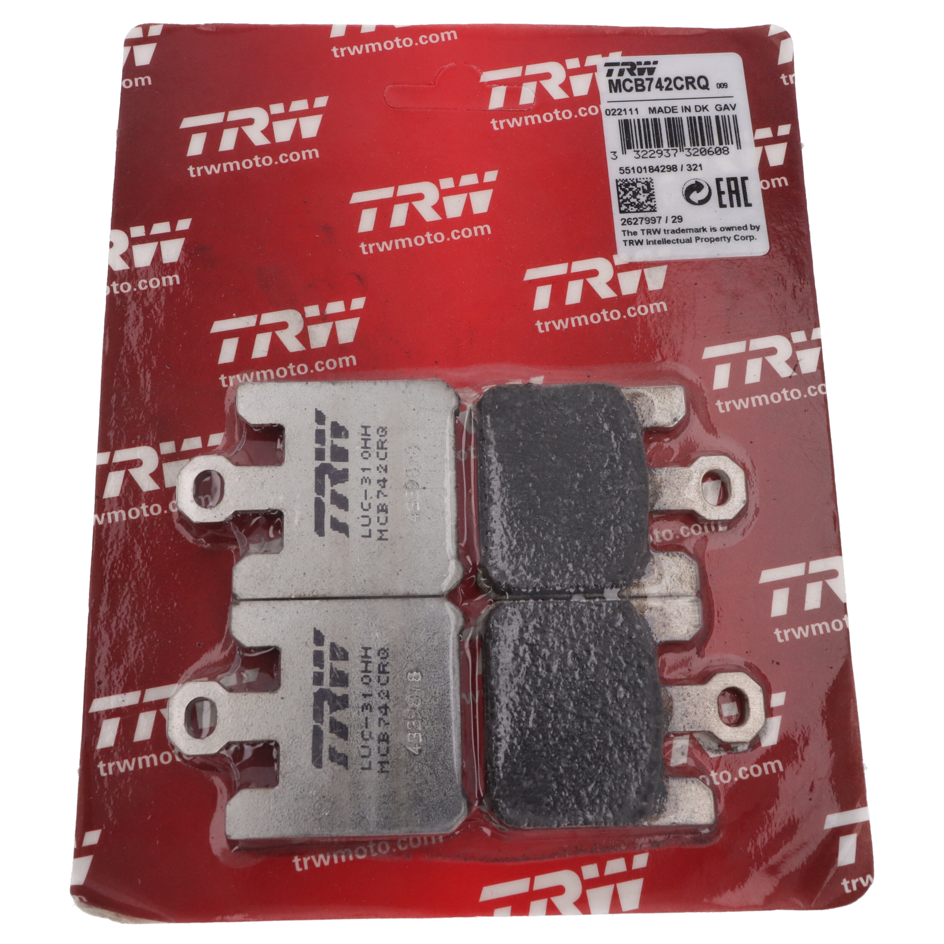 TRW MCB742CRQ Bremsbeläge vorne für Suzuki GSXR1000 Kawasaki ZX6R ZX6RR ZX10R ZX12R