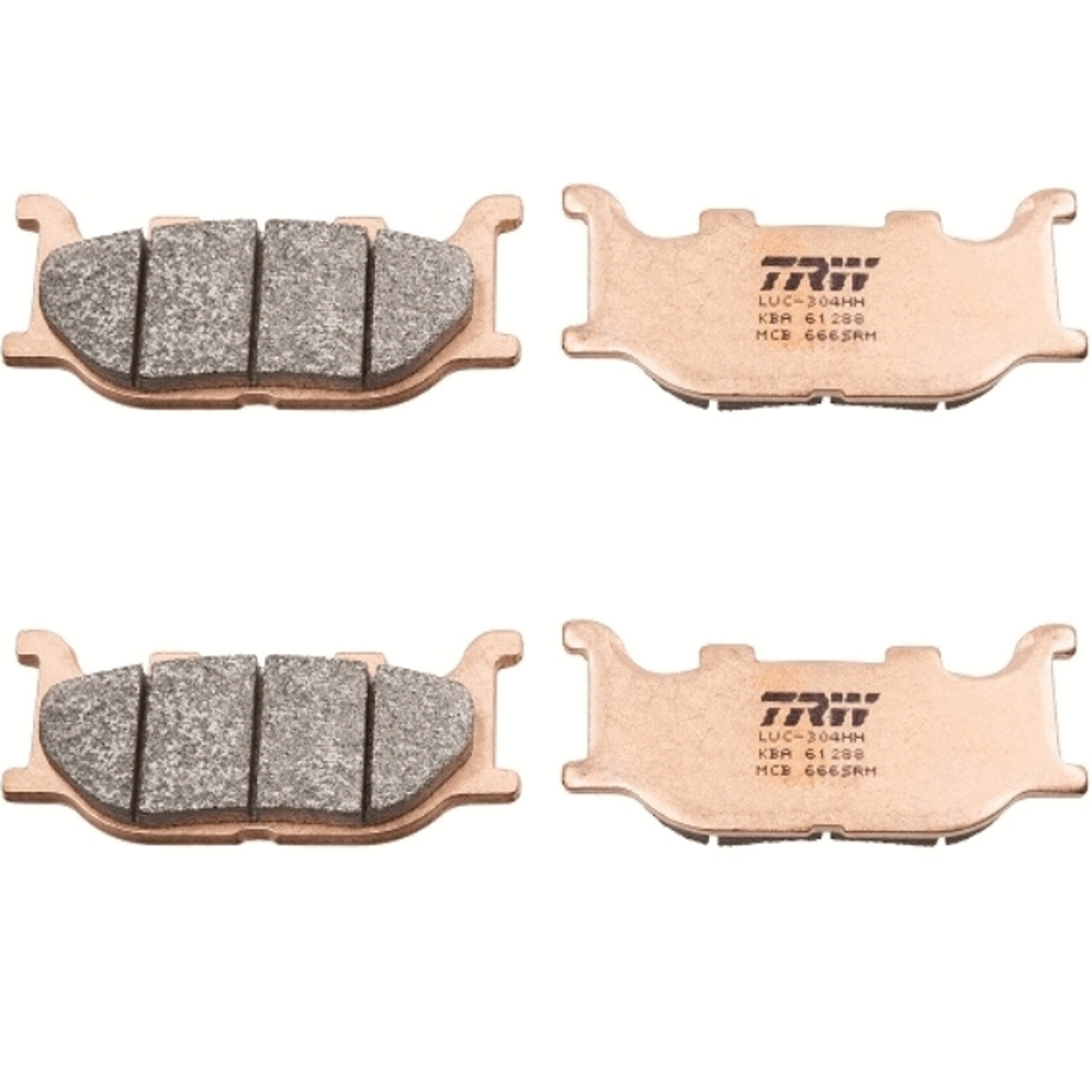 TRW MCB666SV Sintermetall Bremsbelagsatz vorne für Yamaha FZ6 Fazer XJ6 Diversion XVS1100 XVS1300