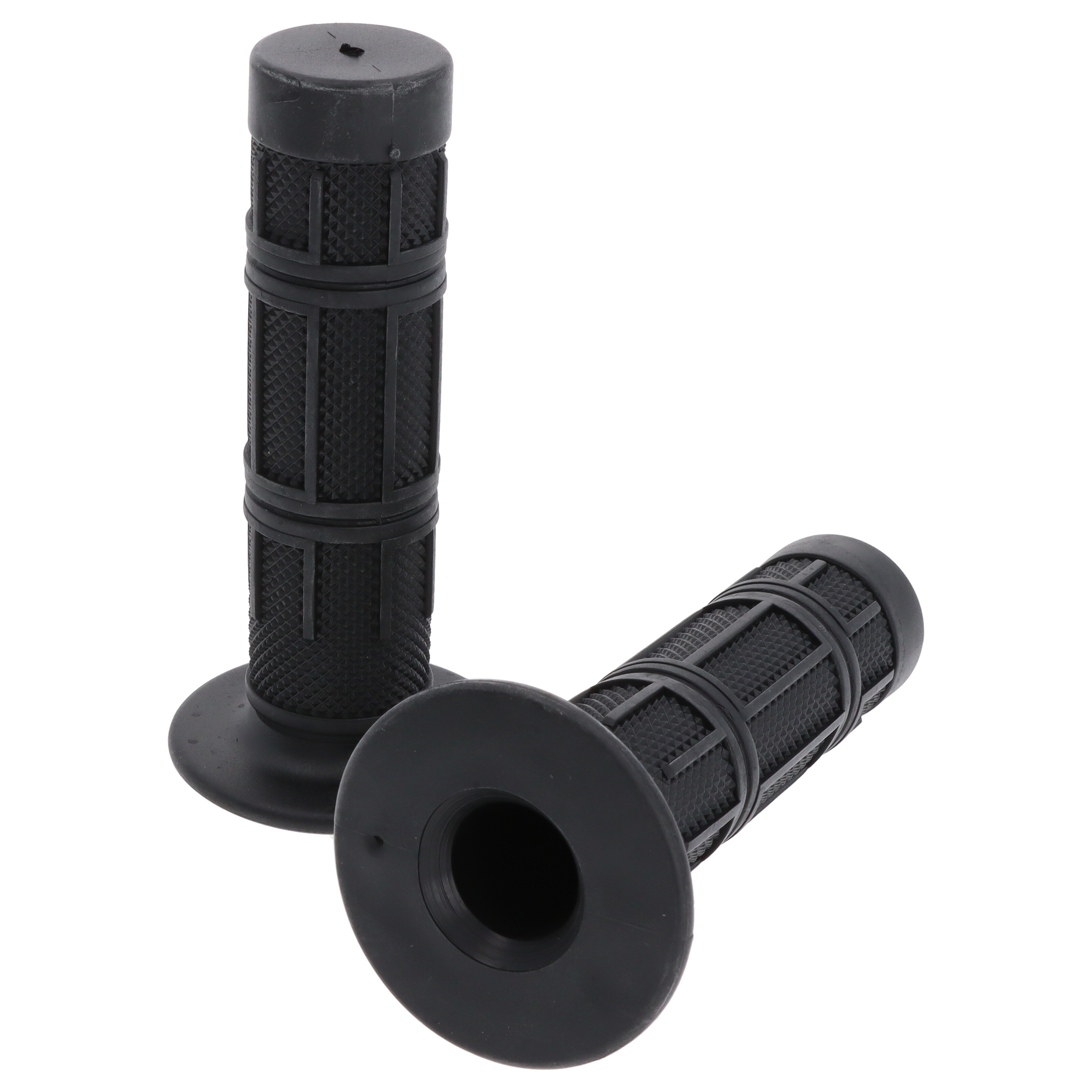 Motorrad Griffgummi-Paar 22/25mm schwarz 7/8 Zoll Lenker 124 mm Motorrad Roller Griffe